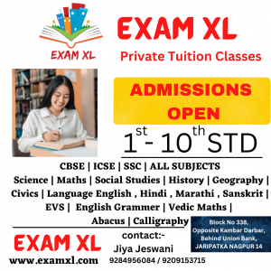 EXAM XL std 1 to 10 CBSE ICSE SSC ALL SUBJECTS Science Maths Social Studies History Geography Civics Language English , Hindi , Marathi , Sanskrit EVS English Grammer Vedic Maths Abacus Calligraphy