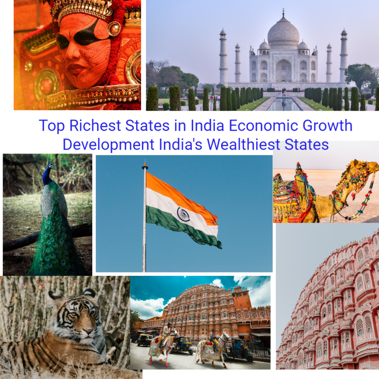 Top Richest States in India Economic Growth Development India's Wealthiest States​