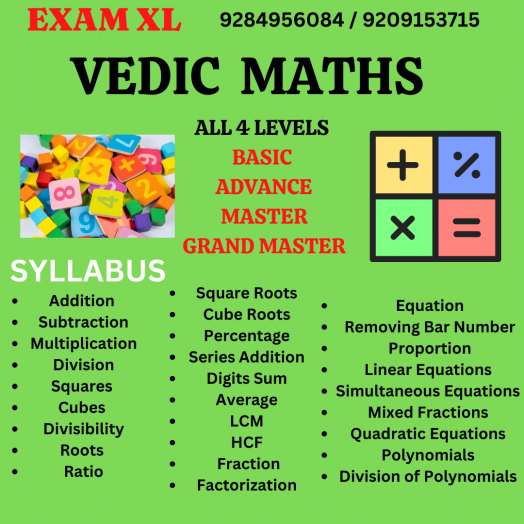 Vedic Maths Classes Abacus Full Course​